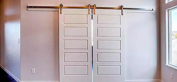 Glass Barn Door with Installation Hardware Kit Cleburne