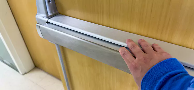 Installing a Push Bar on a Door Cleburne